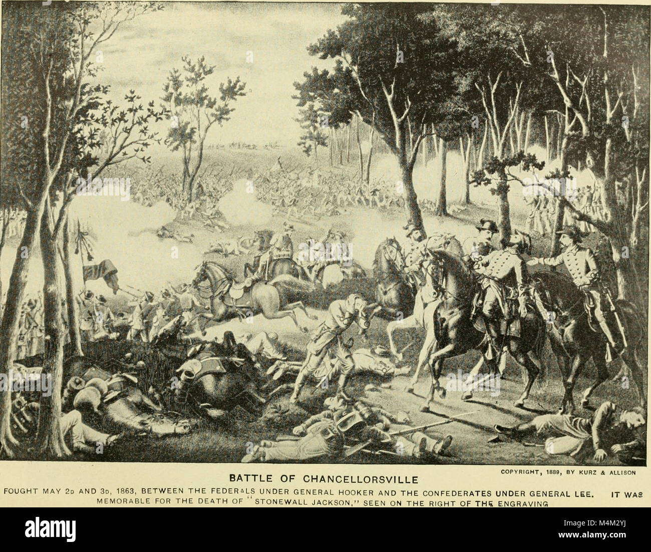 Battle of Chancellorsville Stock Photo