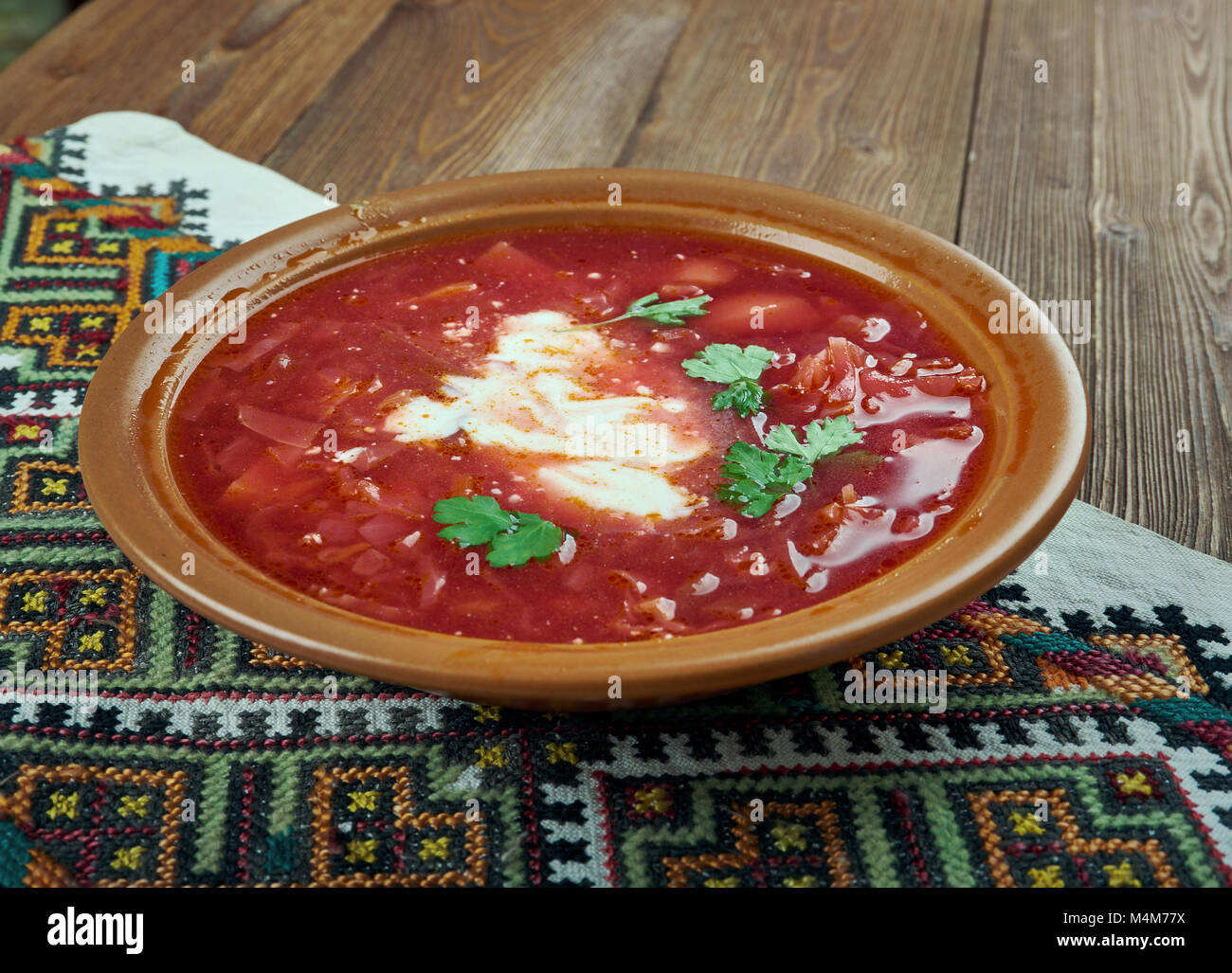 Ciorba de sfecla rosie Stock Photo Alamy