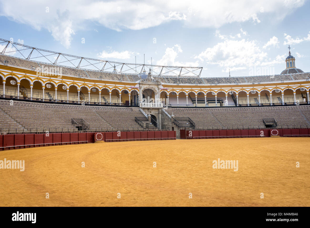 The bull fighting ring at Seville, Spain, Europe Stock Photo