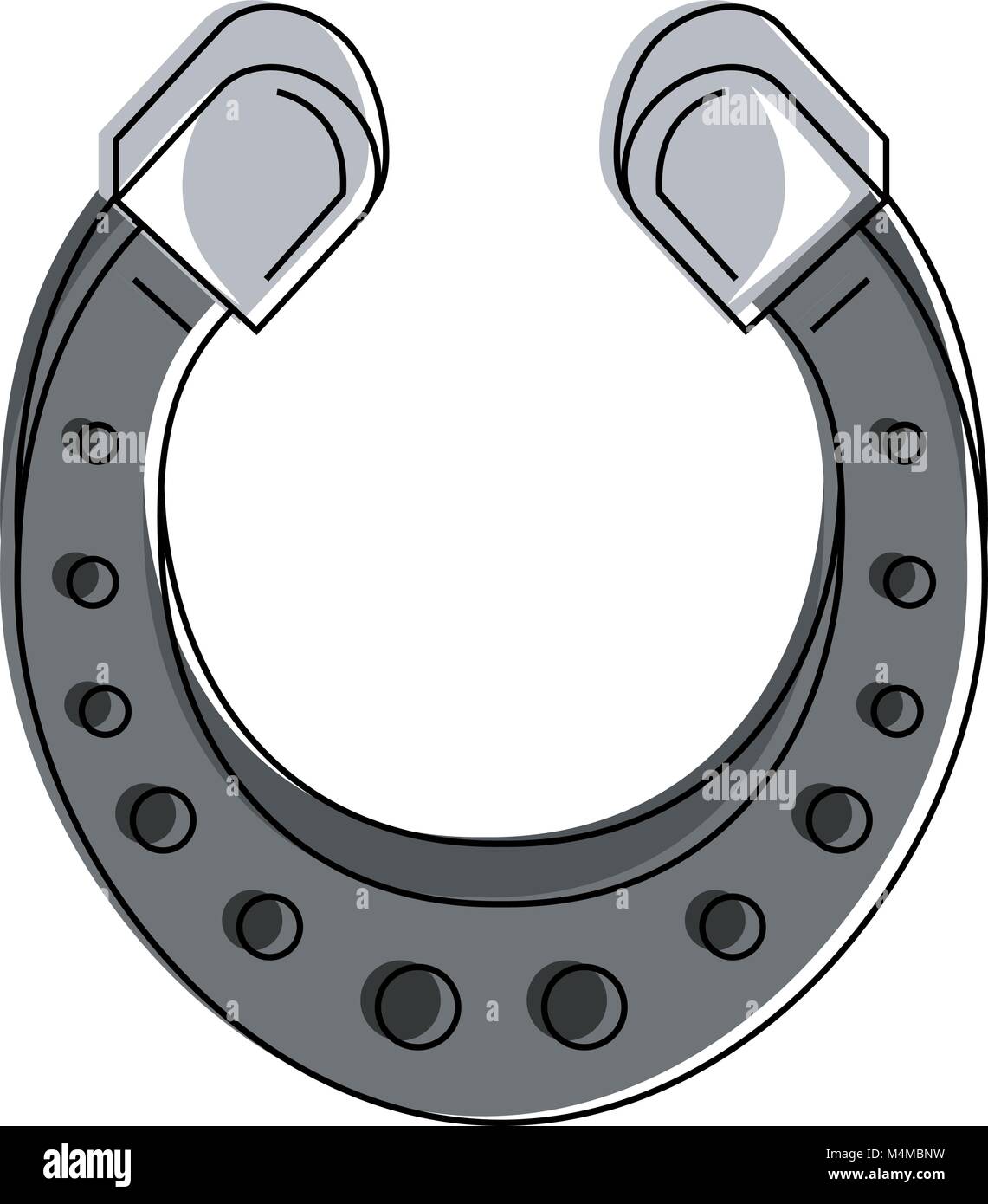 Horseshoe lucky symbol Stock Vector Image & Art Alamy