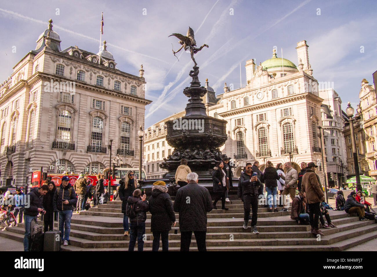 Piccadilly Circus London, England. Stock Photo
