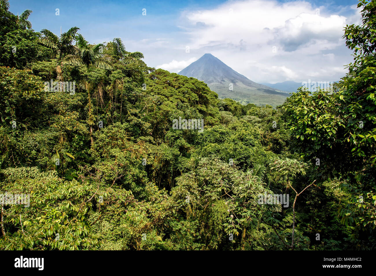 Volcano of Arenal in Costa Rica close to La Fortuna Stock Photo