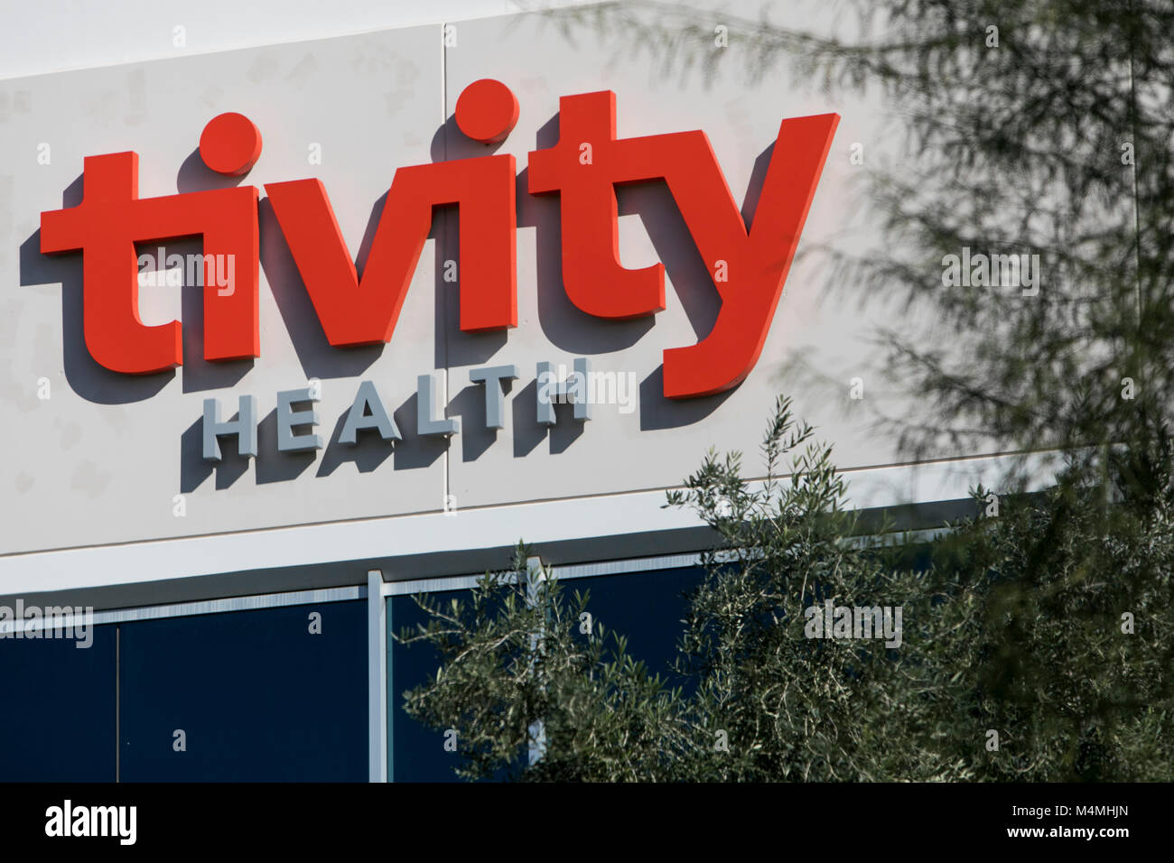 A logo sign outside of a facility occupied by Tivity Health in Chandler, Arizona, on February 3, 2018. Stock Photo