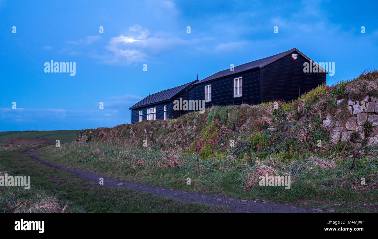 Wireless Cottage The Lizard Cornwall Marconi Stock Photo