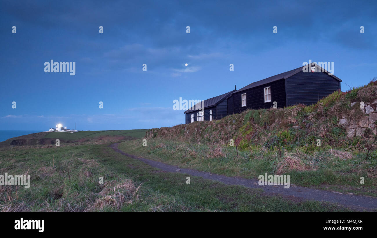 Wireless Cottage The Lizard Cornwall Marconi Stock Photo