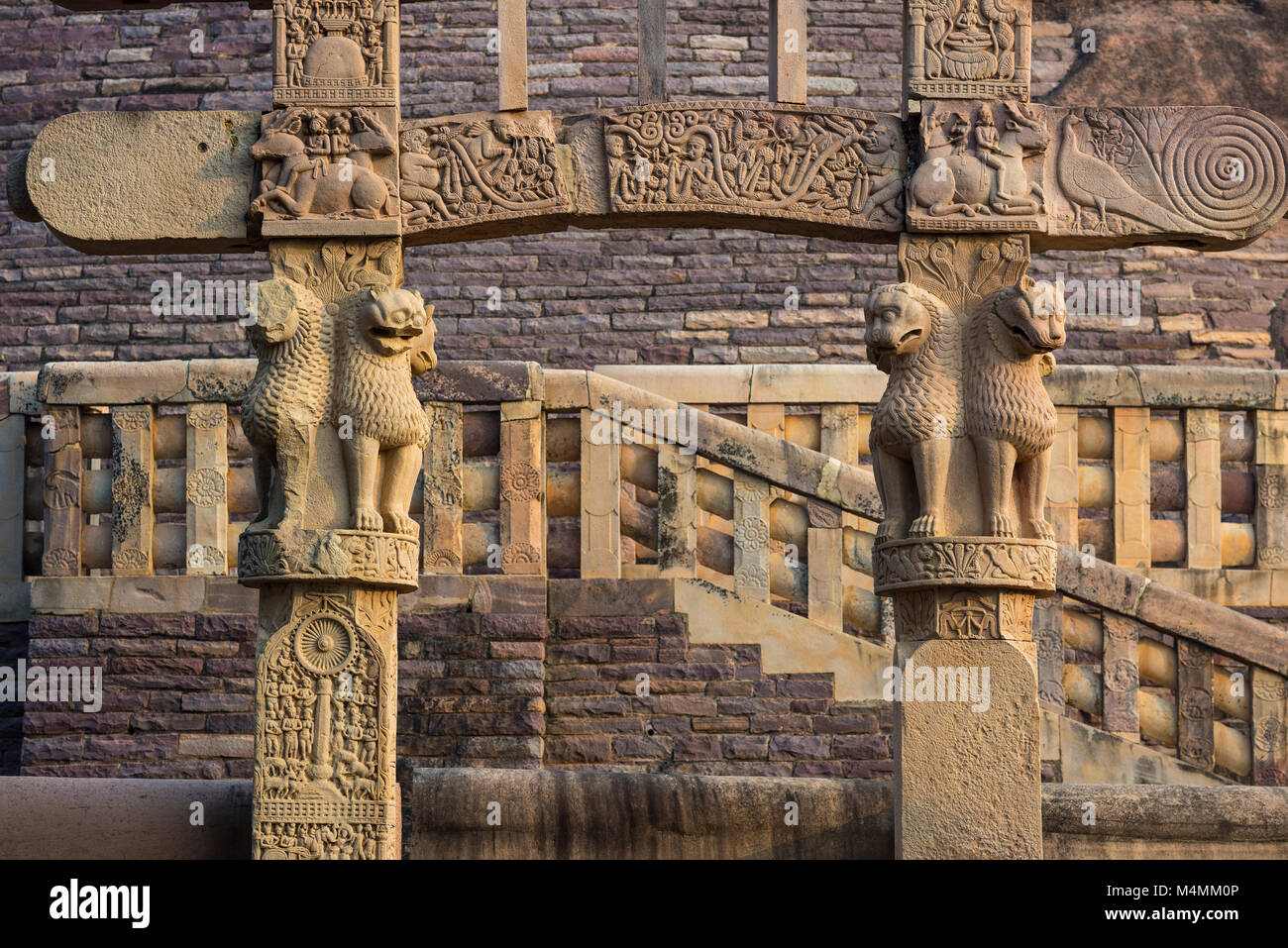 Sanchi Stupa Ancient Buddhist Hindu Statue Details Religion Mystery