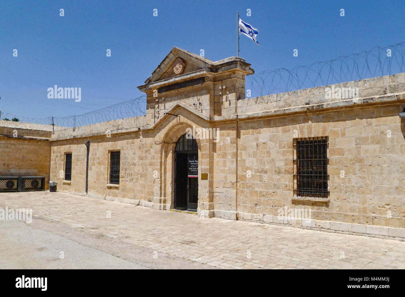 women's hostel building that was converted to a prison by the British Mandate in Palestine Stock Photo