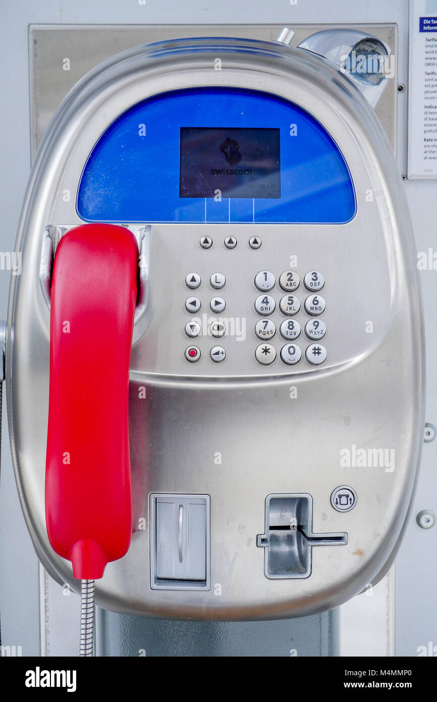Swisscom cabin hi-res stock photography and images - Alamy