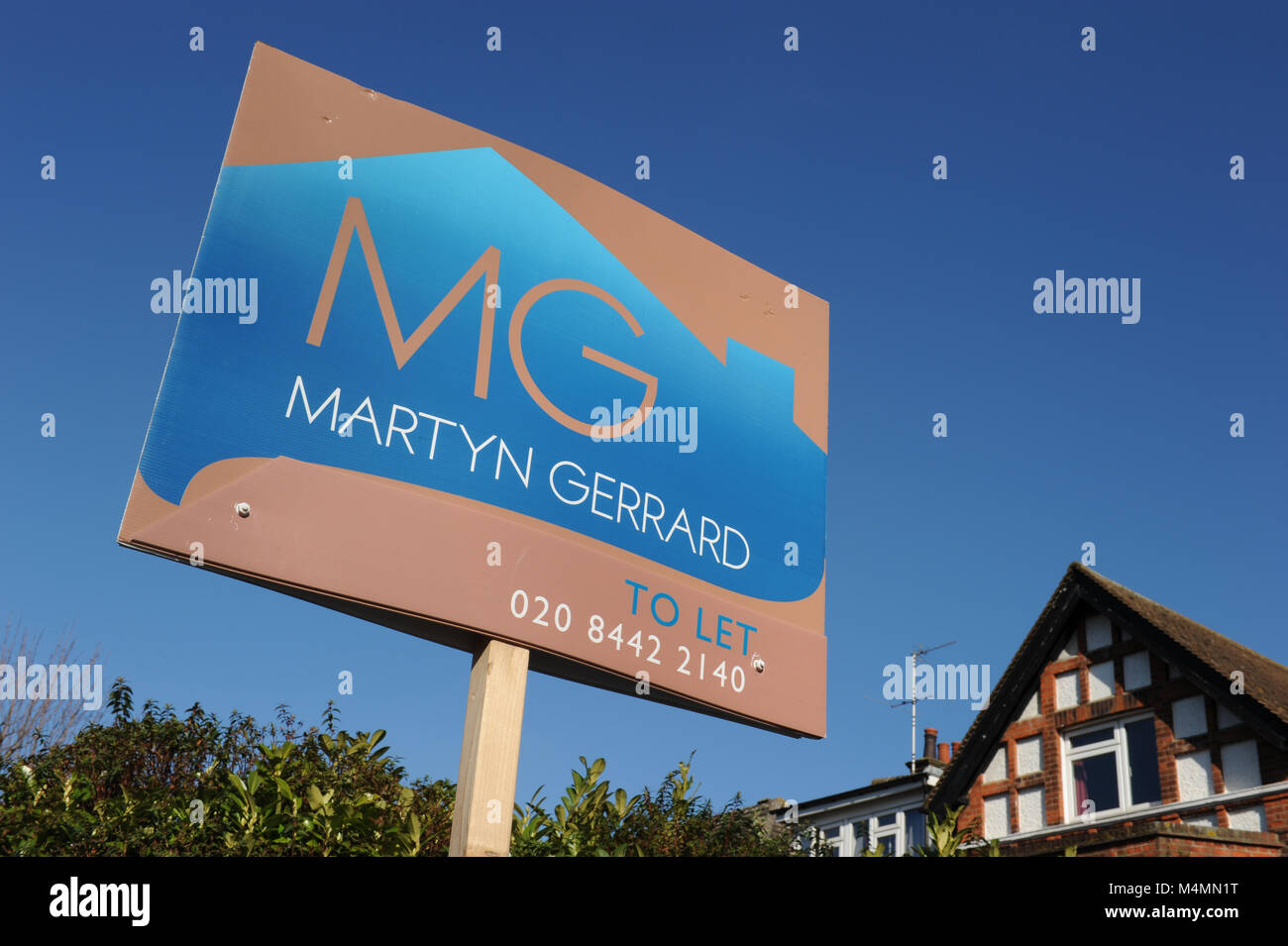 Martyn Gerrard to let estate agent sign in Muswell Hill in London