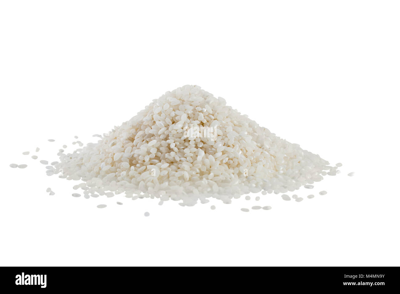 Piled Up Rice Pile of rice isolated on white blackground Stock Photo - Alamy