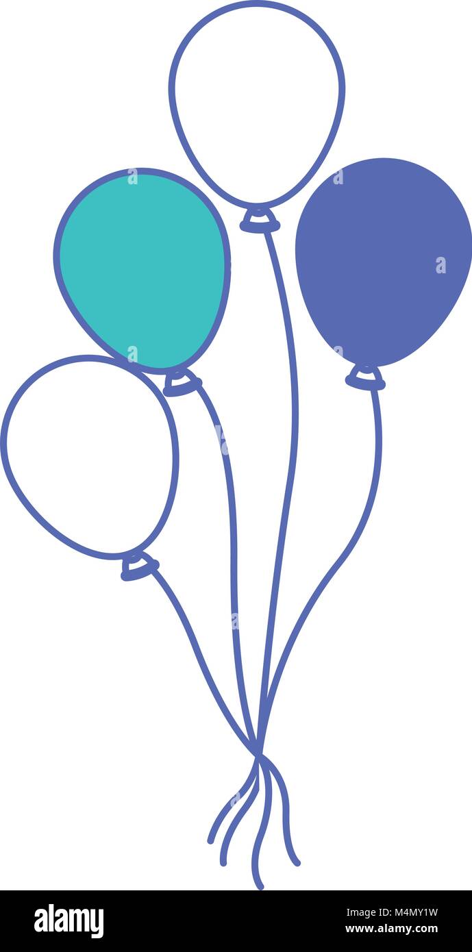 balloons air party icon Stock Vector Image & Art - Alamy