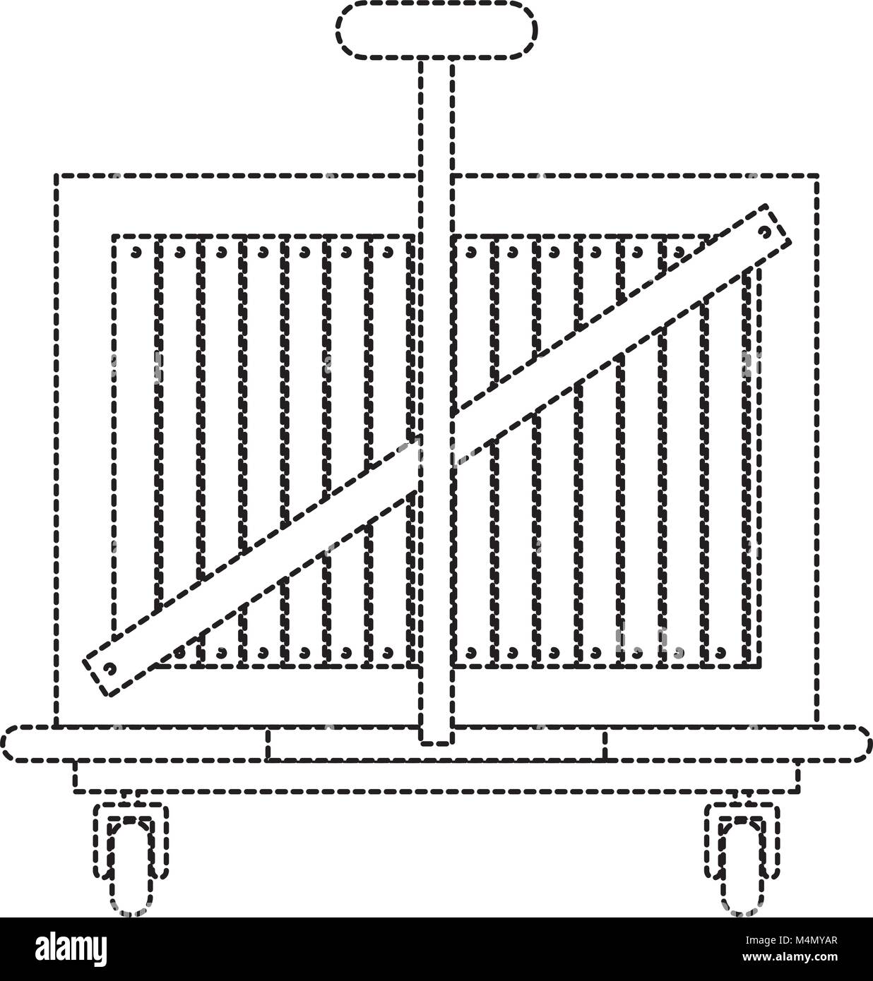 delivery cart handle with wooden box Stock Vector Image & Art Alamy