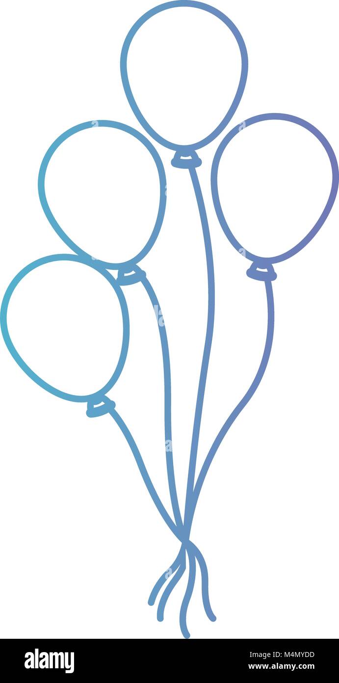 balloons air party icon Stock Vector Image & Art - Alamy