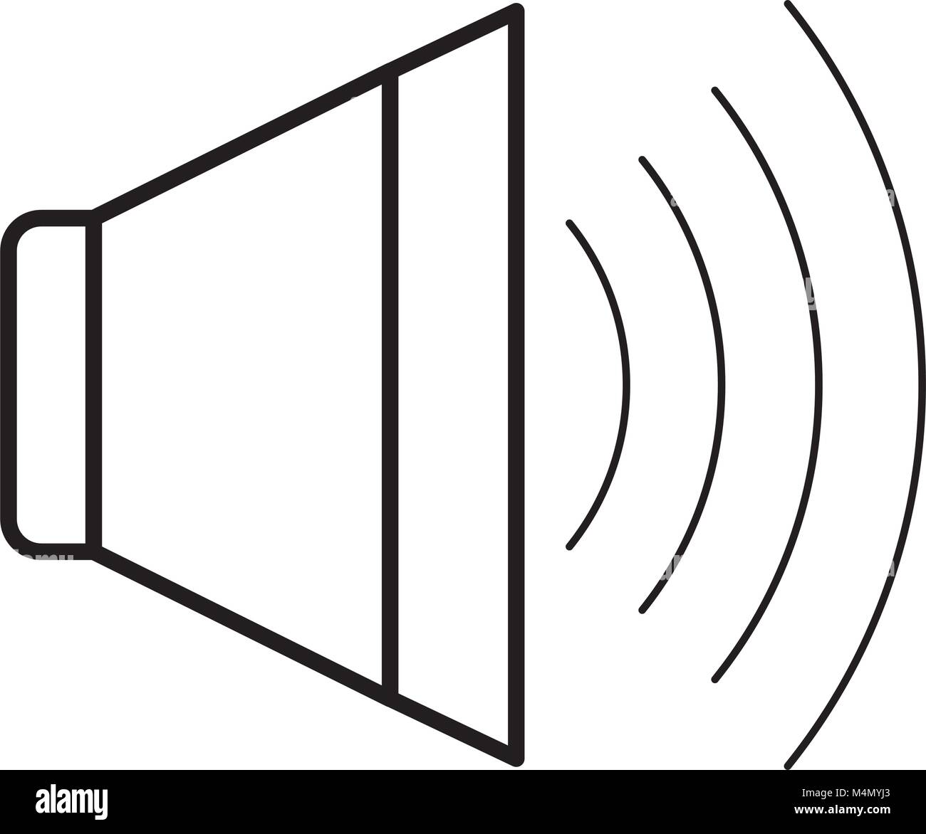 speaker audio isolated icon Stock Vector Image & Art - Alamy