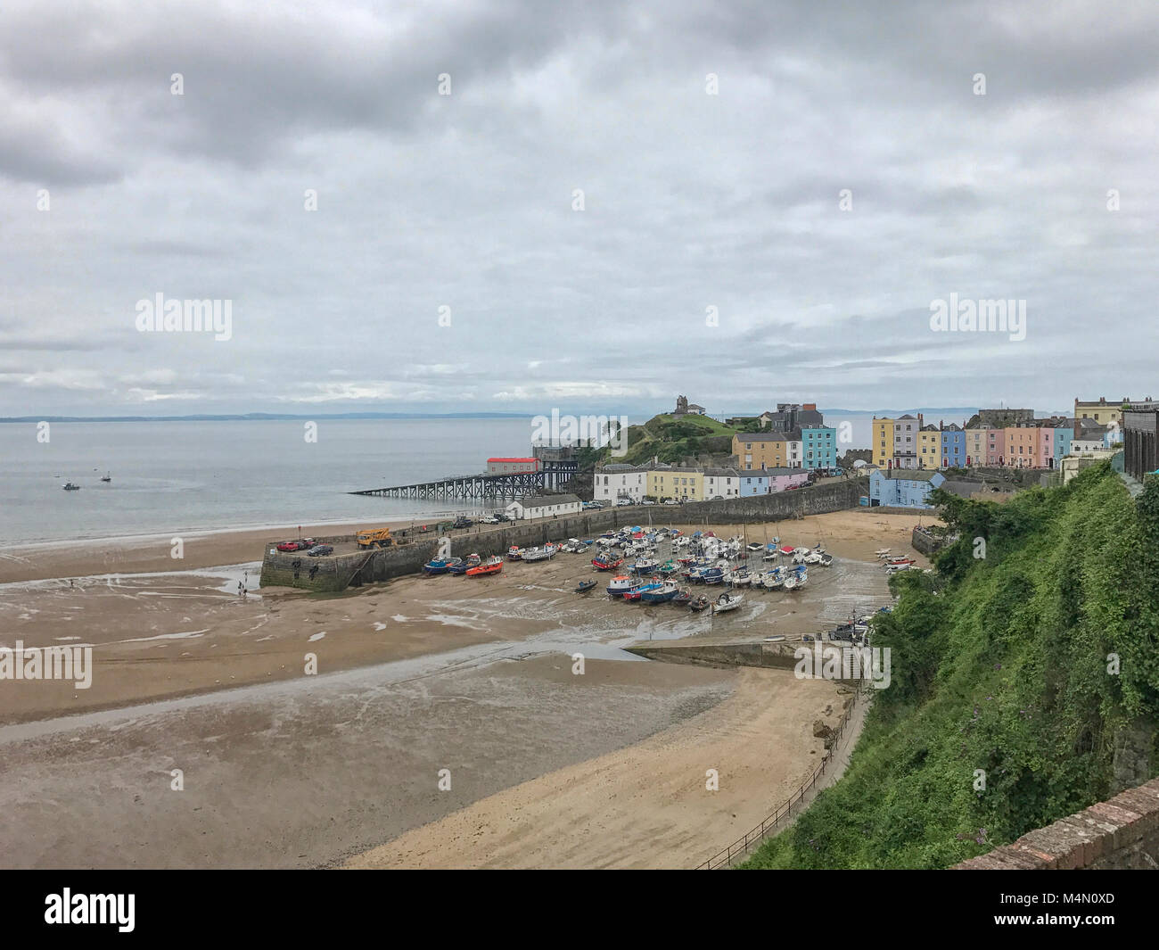 Tenby, seaside town in Pembrokeshire, Wales Stock Photo