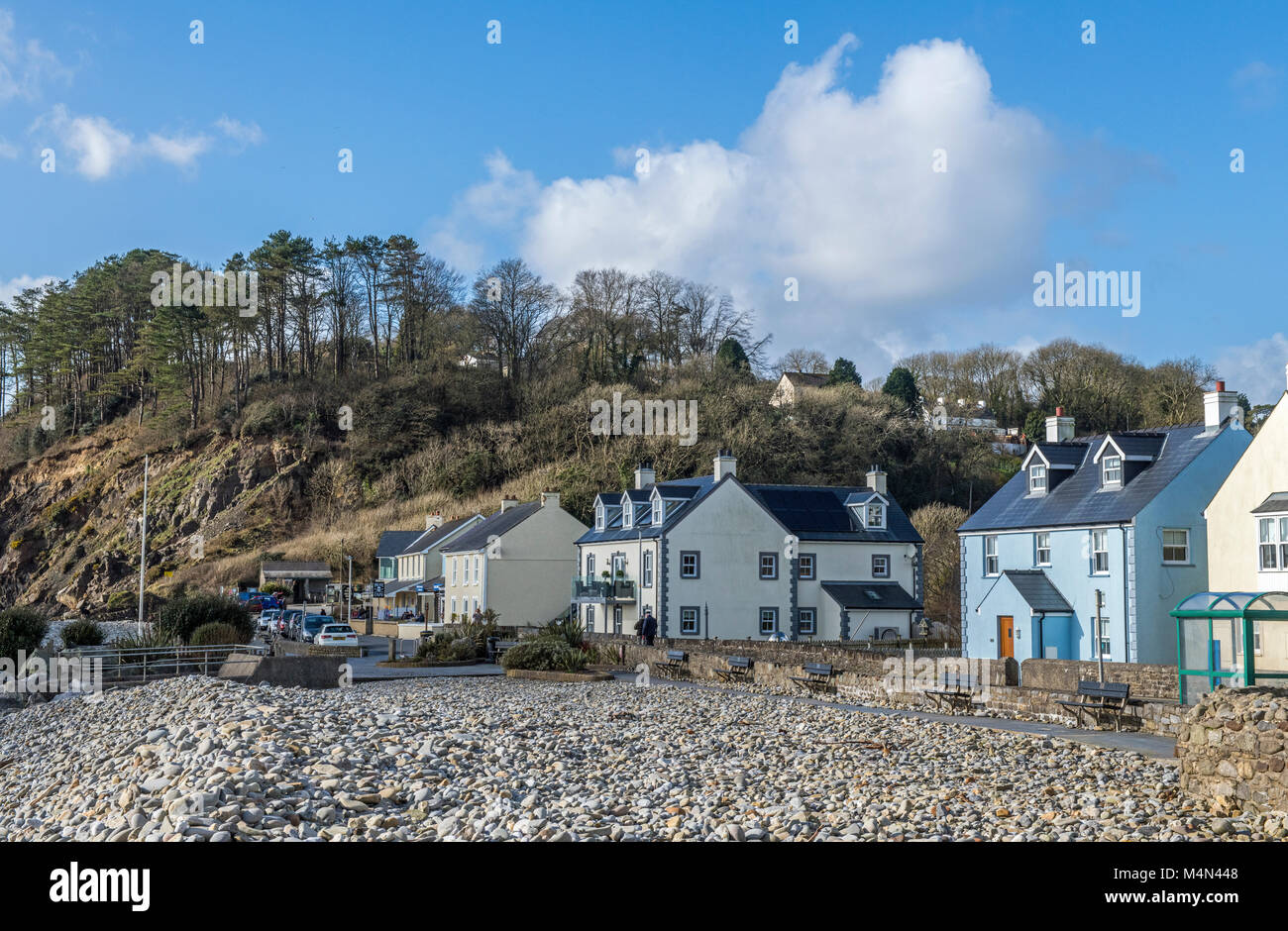 Amroth Village Pembrokeshire West Wales UK Stock Photo