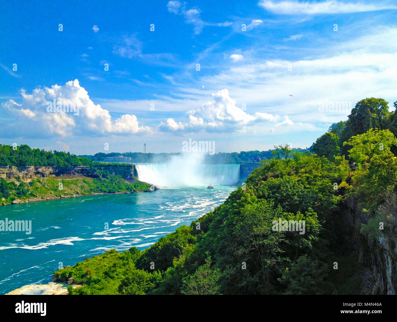 Canadian Niagara A beautiful day in Niagara Falls, View from the canadian side Stock ...