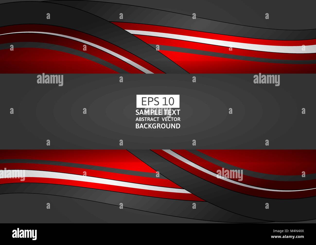 Red and black geometric abstract background with copy space, Vector ...