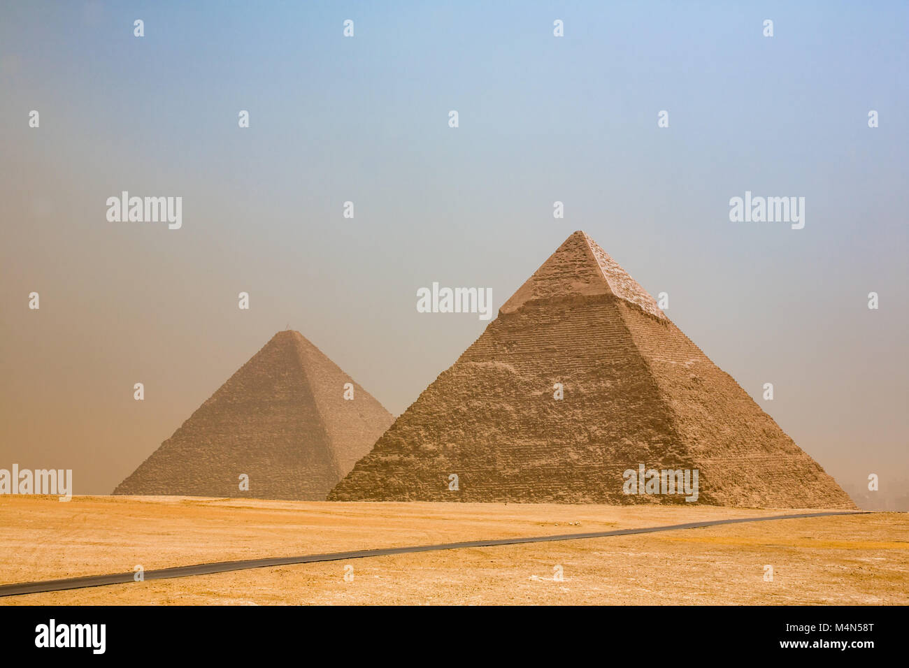 The ancient pyramids of Giza, Cairo, Egypt Stock Photo - Alamy