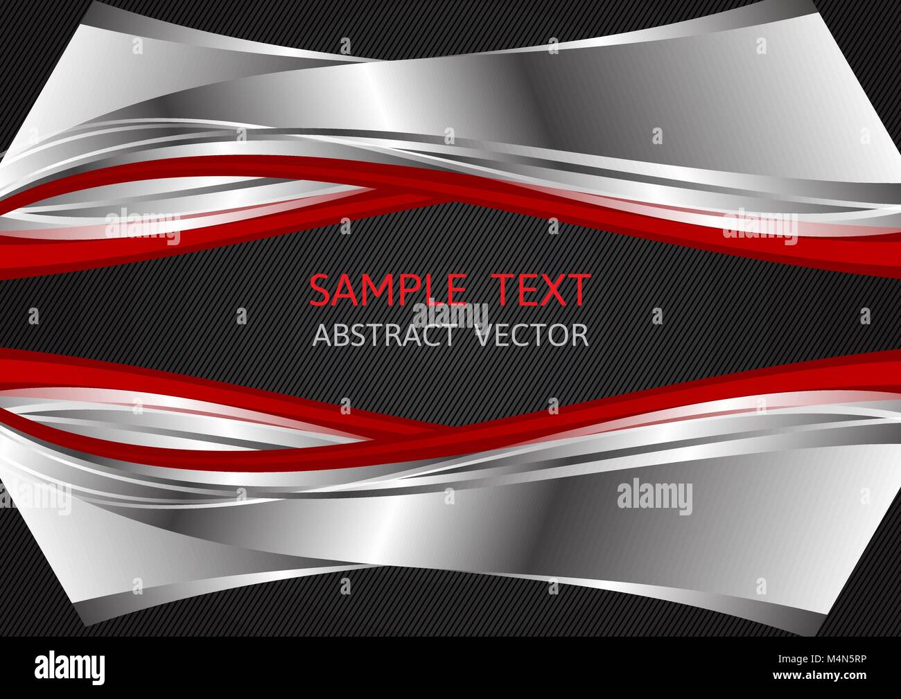Silver, Red and Black color, abstract vector background with copy space ...