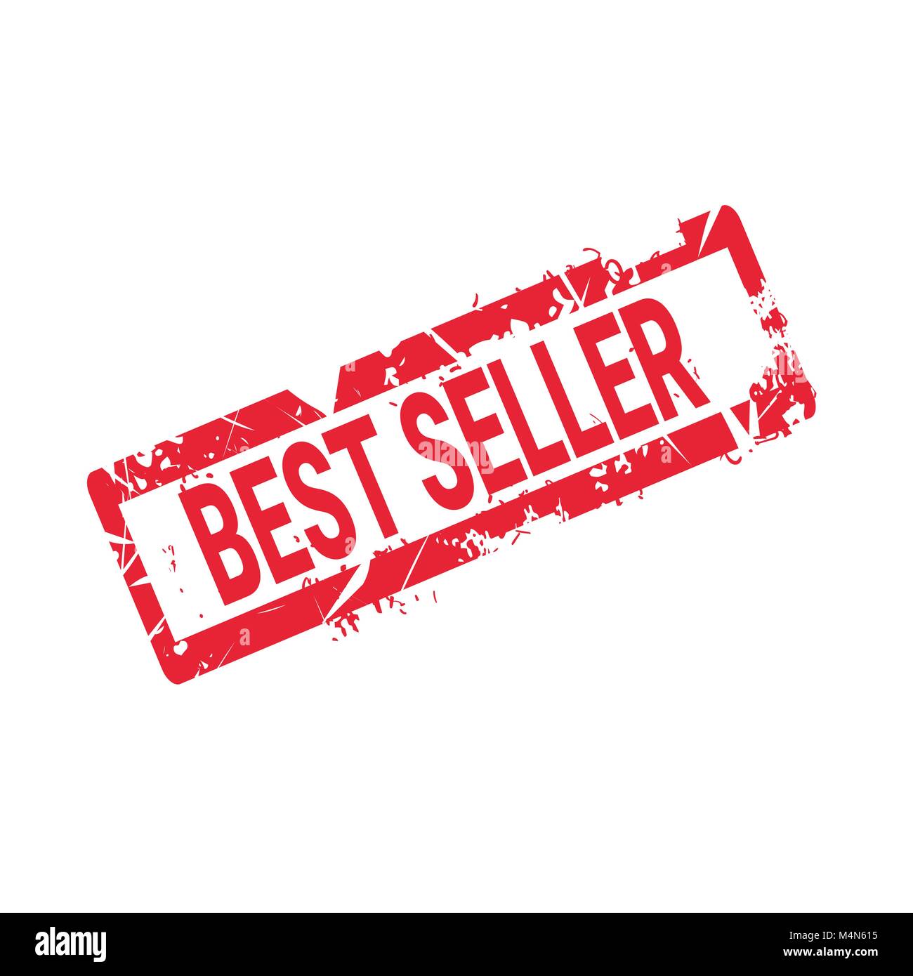 Best Seller Stamp Rubber Seal Red Grunge Label Isolated Sticker