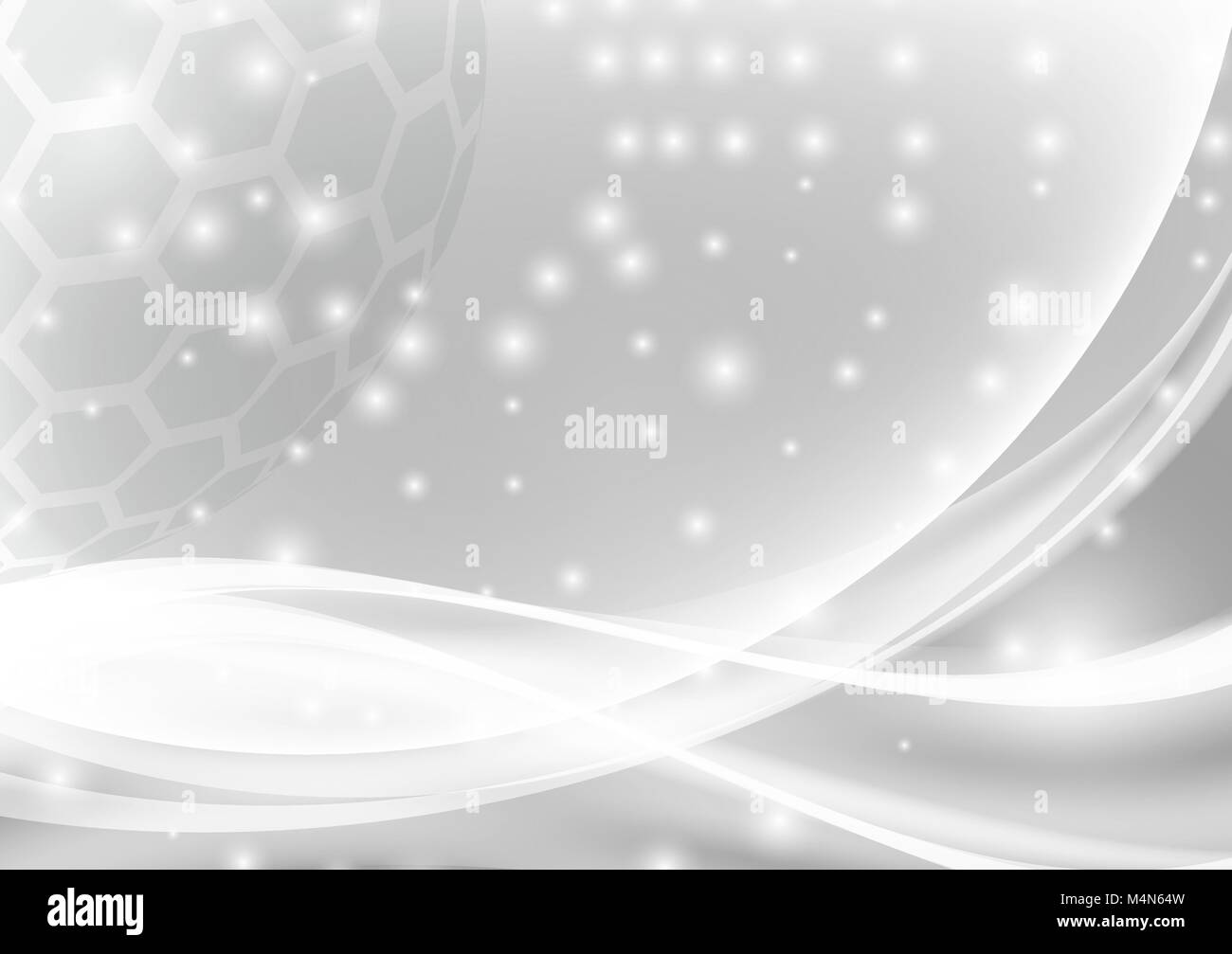 Gray and white abstract vector background with light and copy space ...