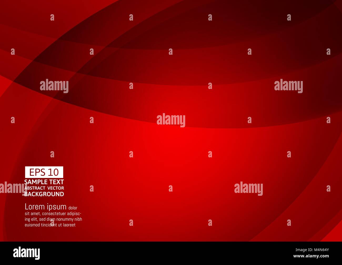 Line wave red color abstract vector background with copy space Stock ...