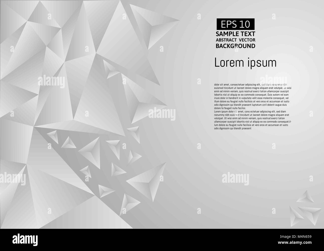 Abstract low poly vector vectors Black and White Stock Photos & Images ...