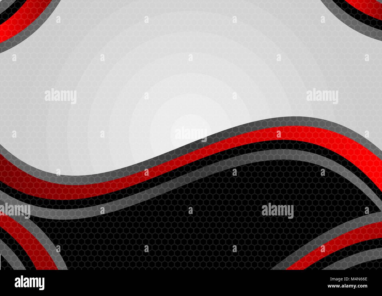 abstract geometric Black and Red color vector background with copy ...