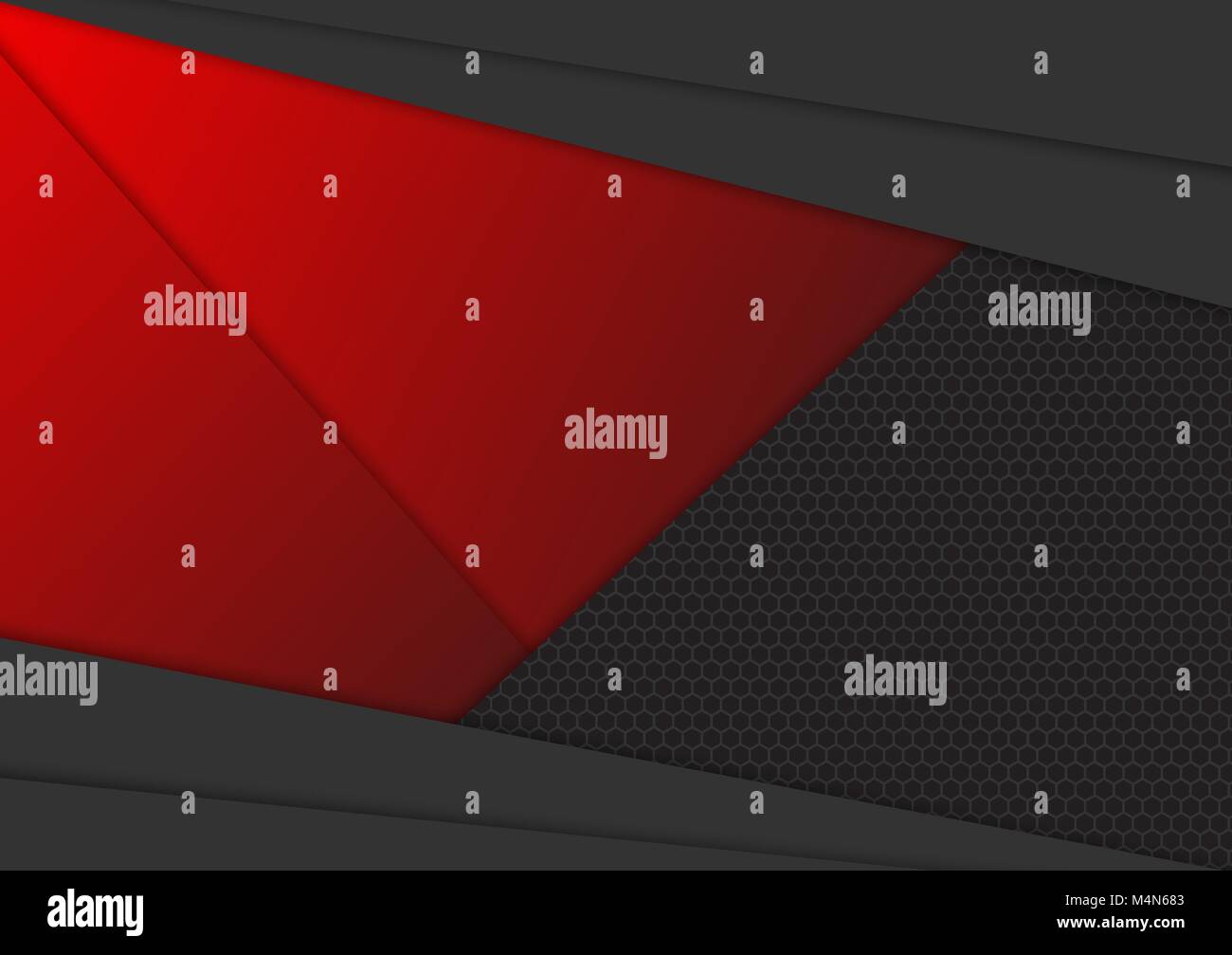 Black and Red geometric abstract vector background with copy space ...