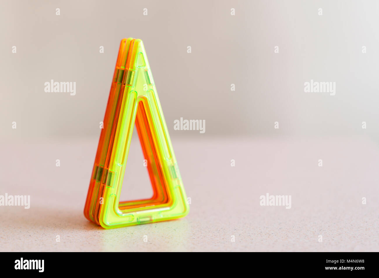 Children's geometric shapes. Triangle Stock Photo - Alamy