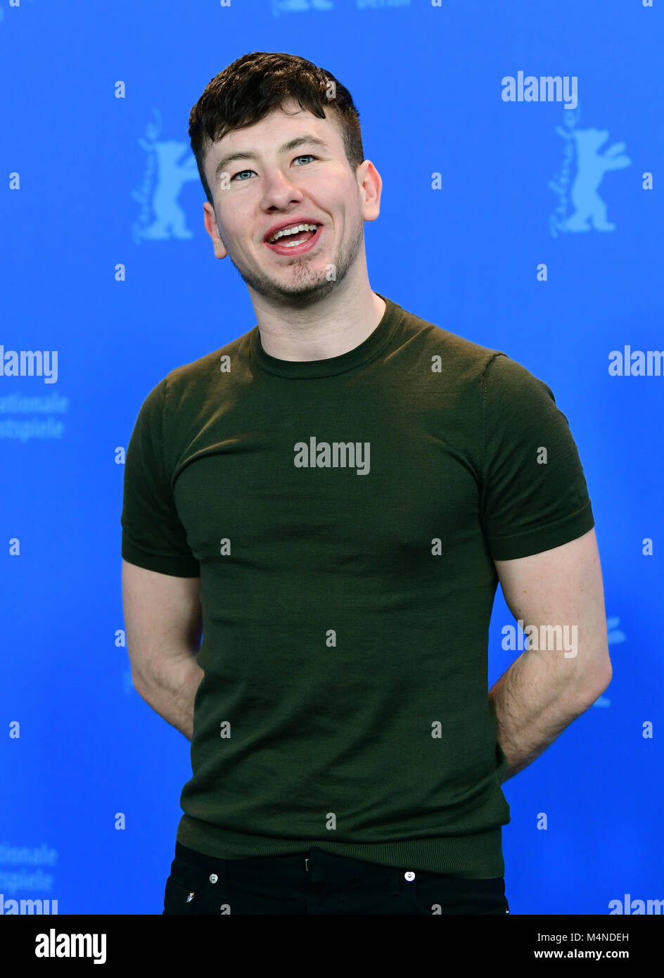 16 February 2018, Germany, Berlin: Berlinale 2018, photocall, 'Black 47': Actor Barry Keoghan. The film runs in competition at the 68th International Berlin Film Festival. Photo: Ralf Hirschberger/dpa-Zentralbild/dpa Stock Photo