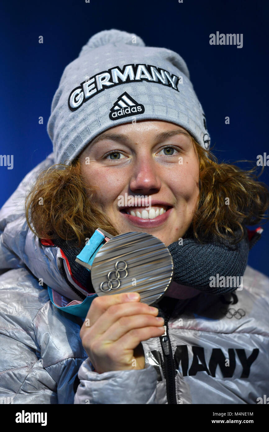 Laura DAHLMEIER (GER) 3. Platz, Bronze, Bronzemedaille ...