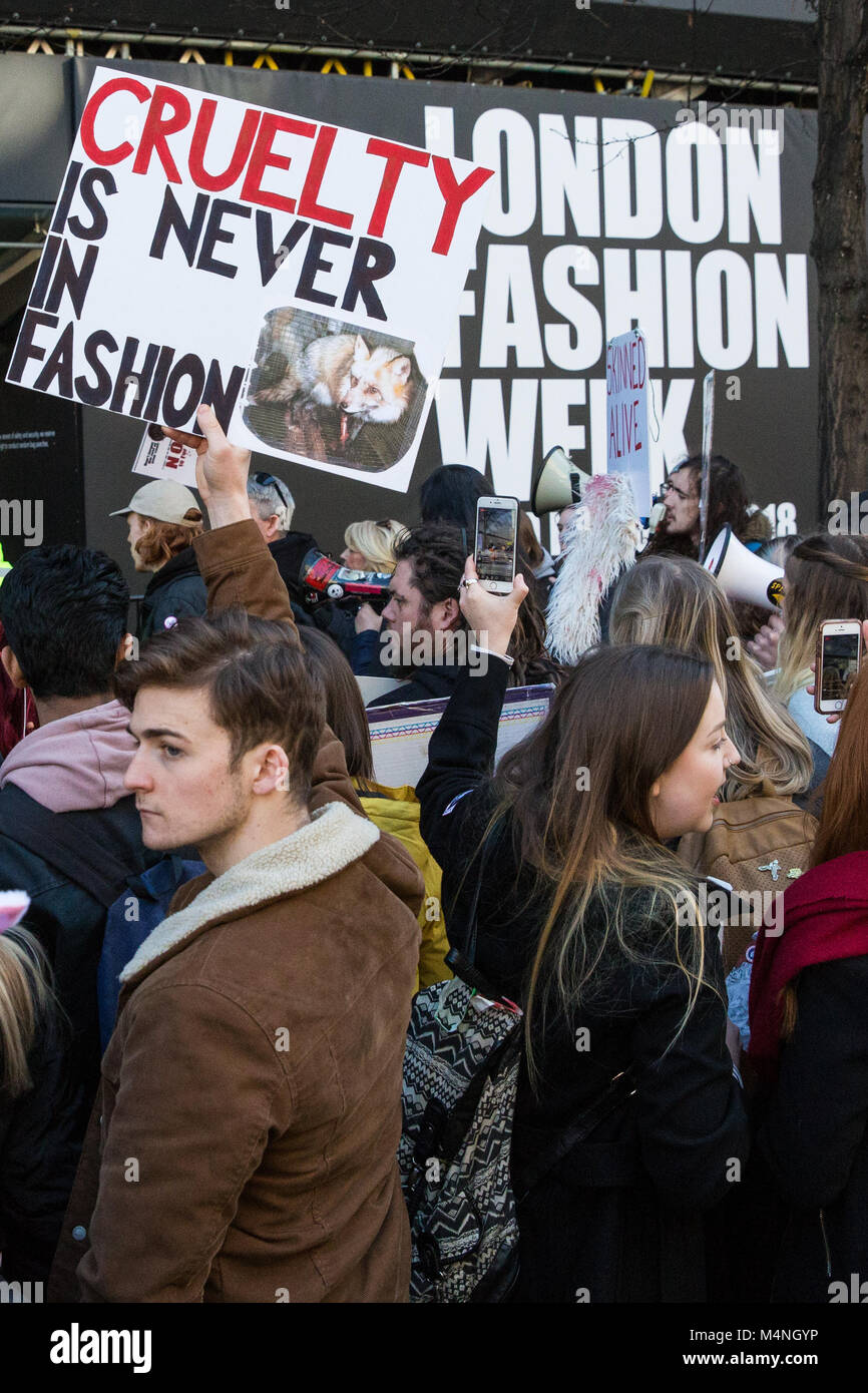 Animal rights protest with large banner hi-res stock photography and ...