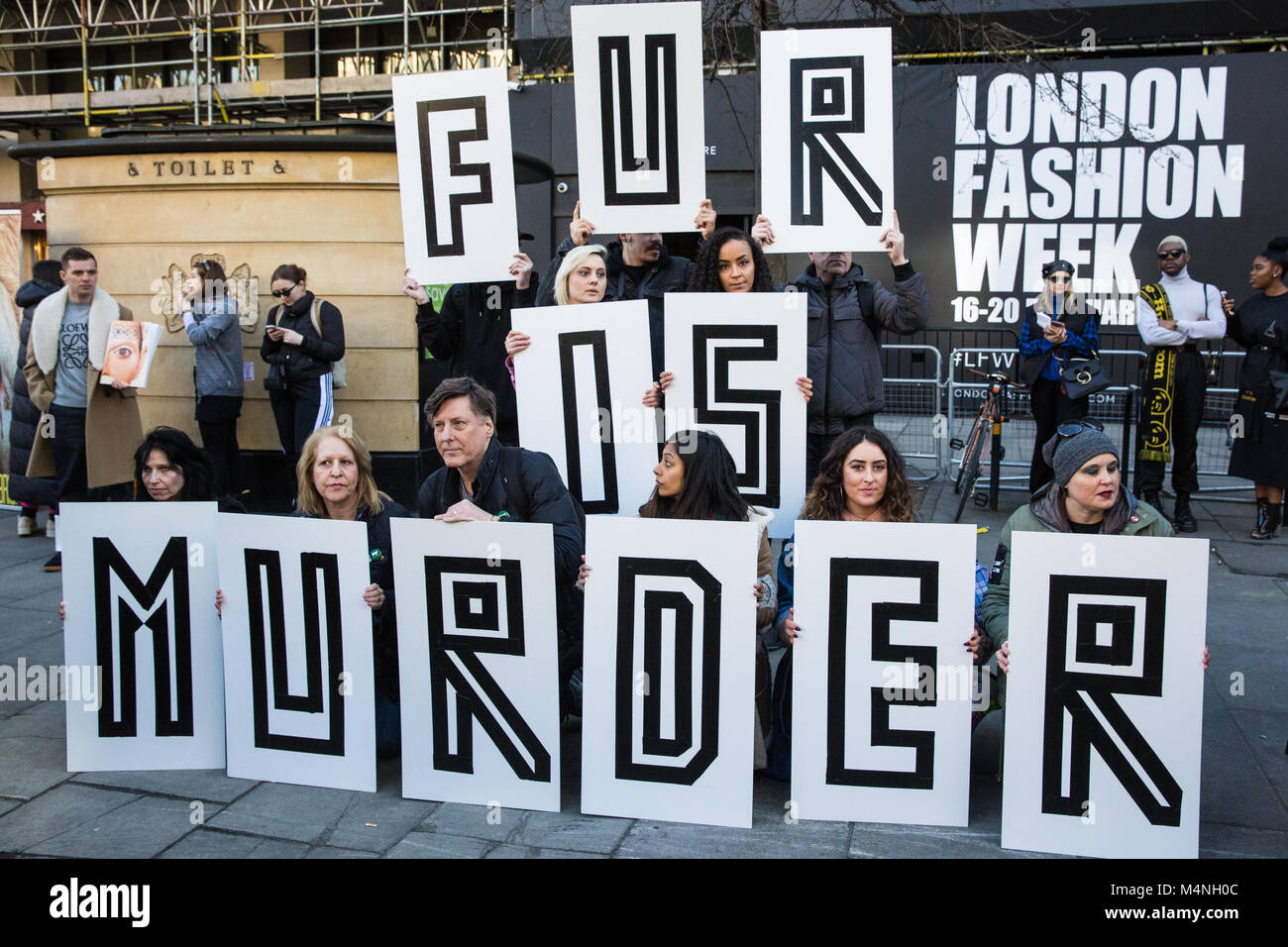 Fur is murder sign hi-res stock photography and images - Alamy