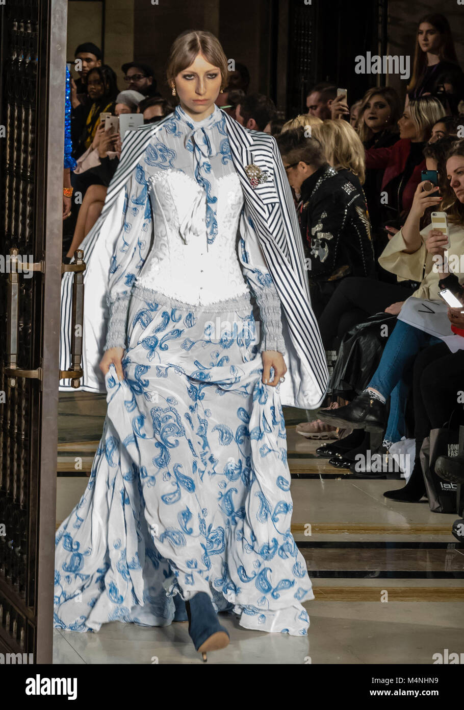 .London Fashion Week JIRI KALFAR a CZECH BASED DESIGNErs catwalk show at Fashion Scout,  Freemason's Hall, London.  Credit Ian Davidson/Alamy Live News Stock Photo