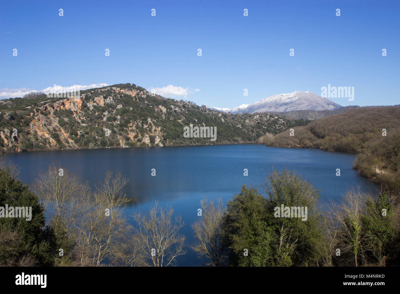 Zeros lake in Filippiada, Preveza, Greece Stock Photo