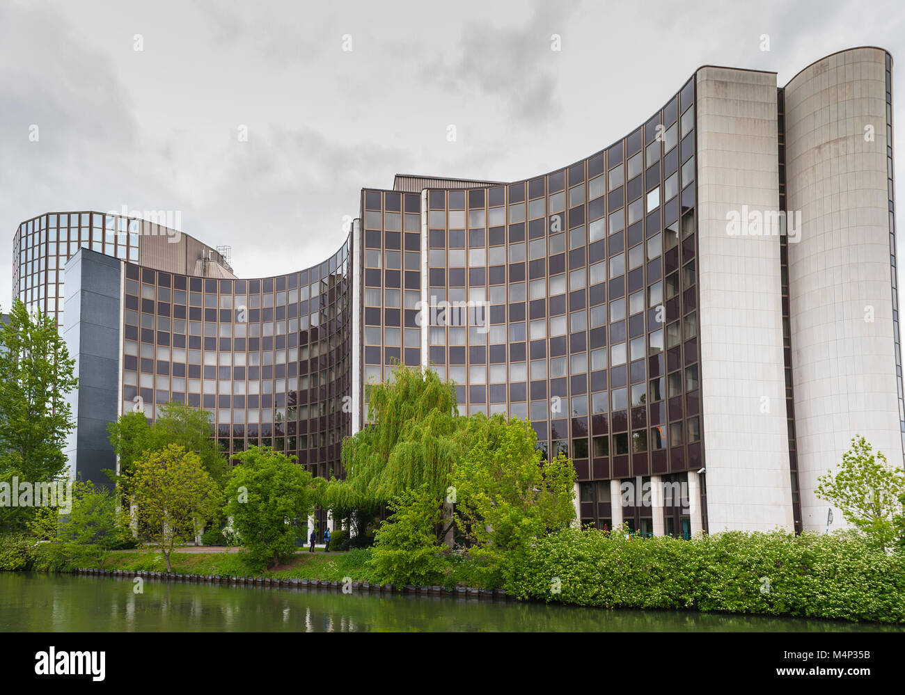 View on the building of the Council of Europe in Strasbourg Stock Photo