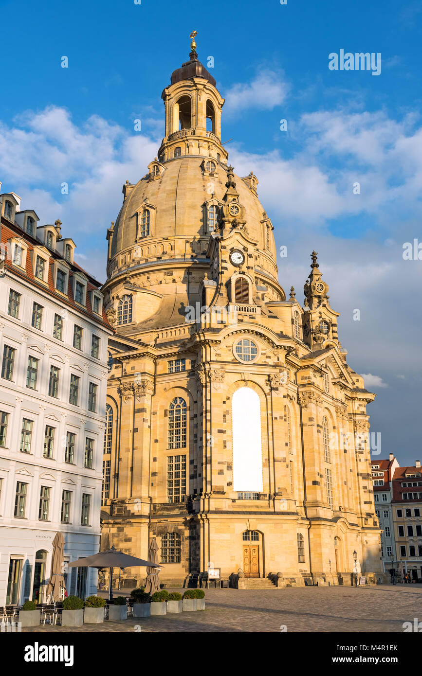 The restored Church of our Lady in Dresden, Germany Stock Photo