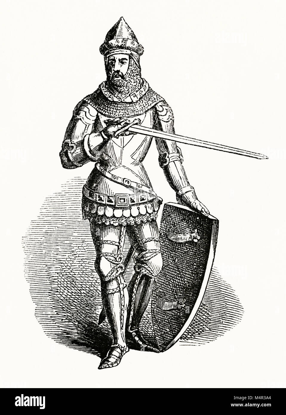 Ralph Neville, first Earl of Westmorland, fourth Baron Neville de Raby (c. 1364–1425), was an English nobleman of the House of Neville. Stock Photo