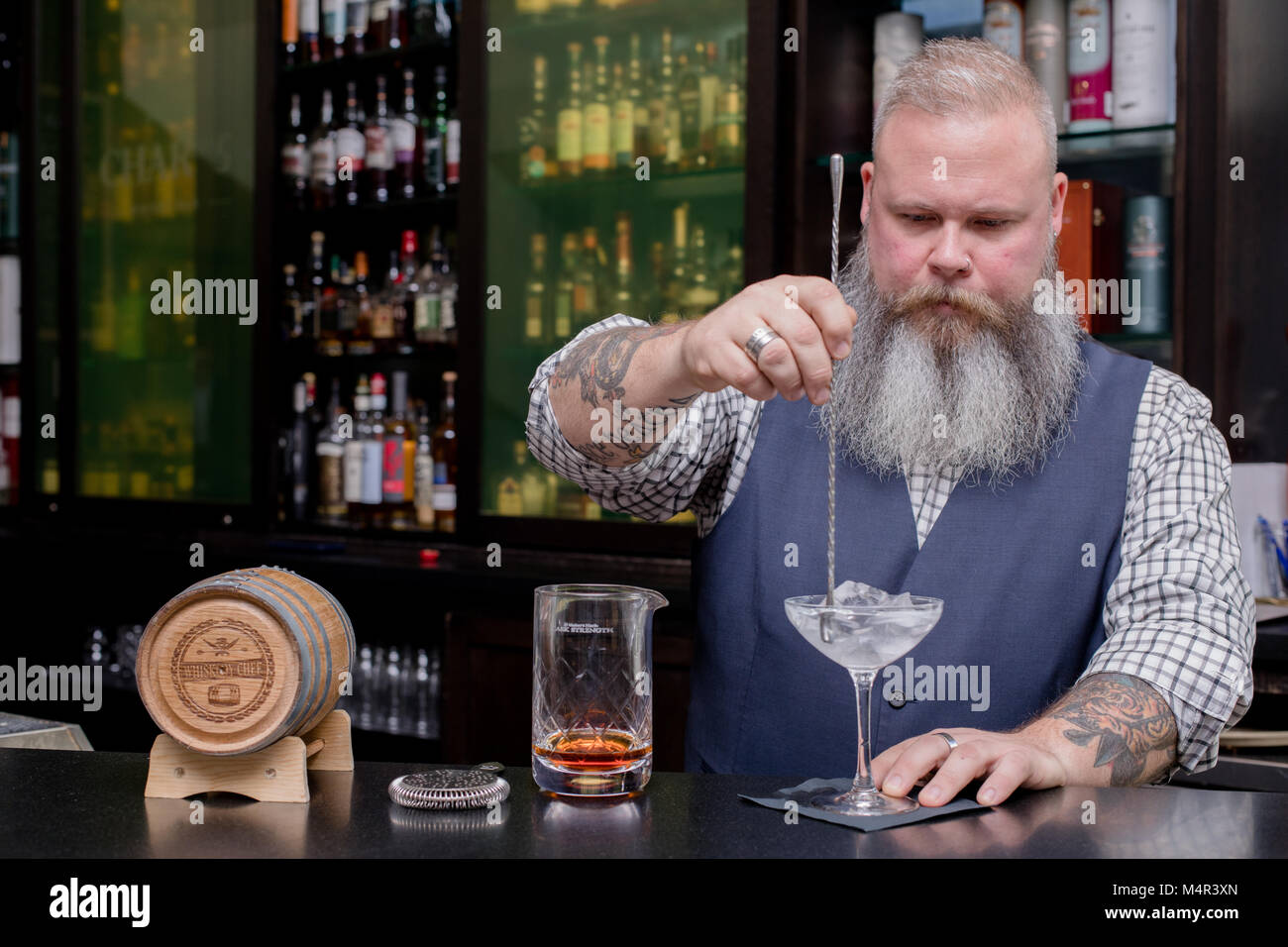 NOVEMBER 17, 2017 TORONTO, CANADA WHISKY CHEF MATT JONES MAKES AN