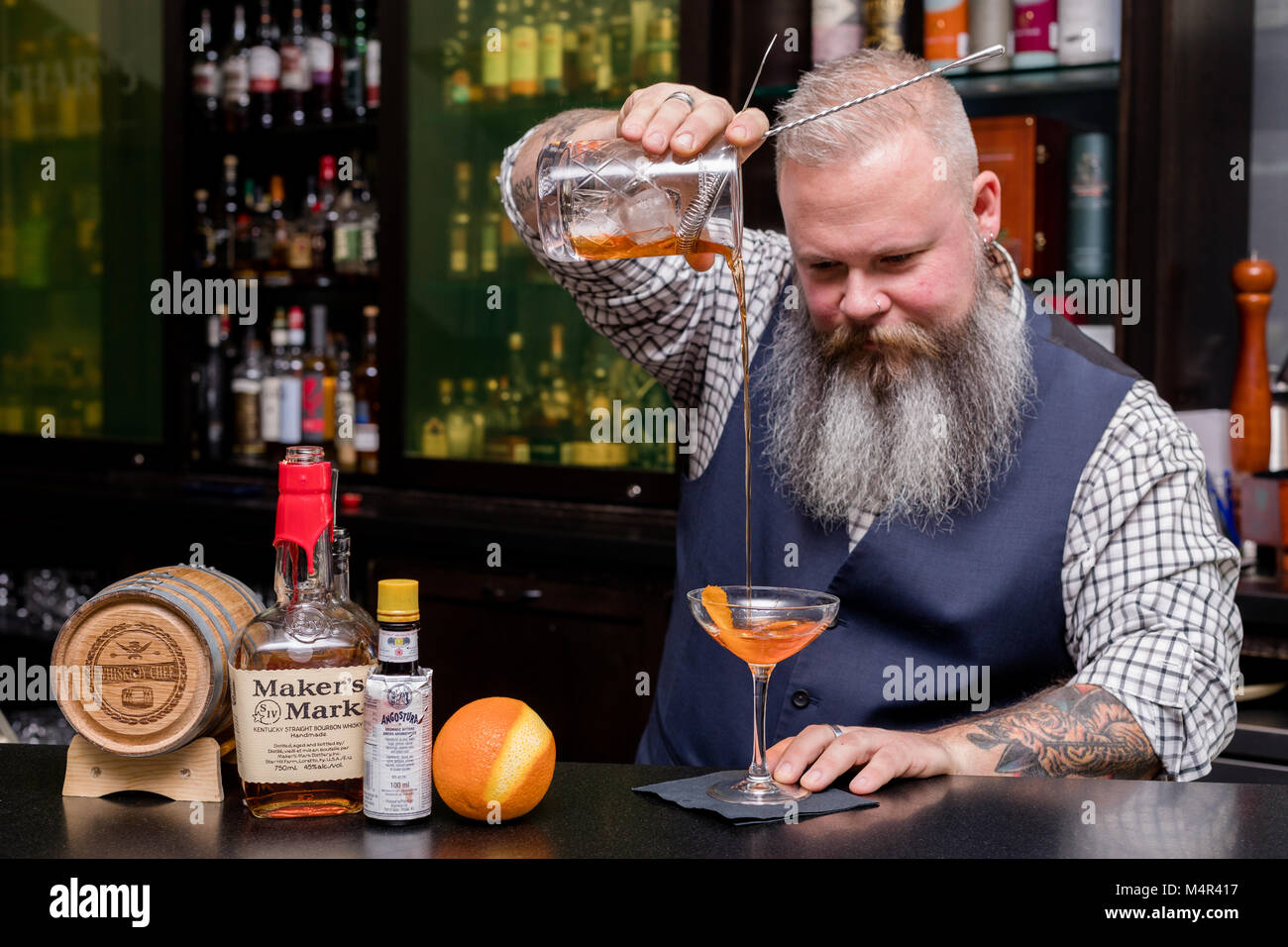 NOVEMBER 17, 2017 TORONTO, CANADA WHISKY CHEF MATT JONES MAKES AN