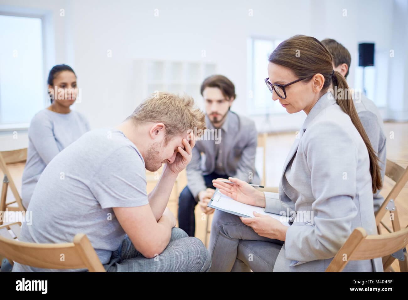 Man with problems Stock Photo