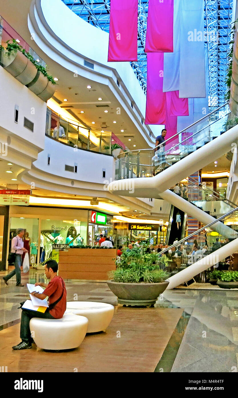 interior of Brasilia shopping mall, Brazilia, Brazil Stock Photo