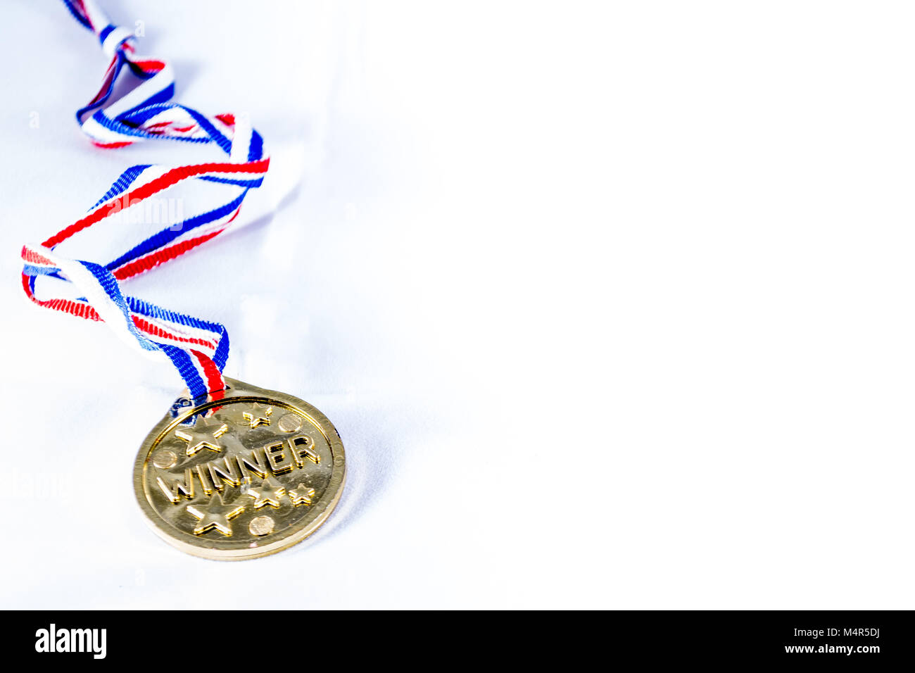 medal to the first place of the competition Stock Photo