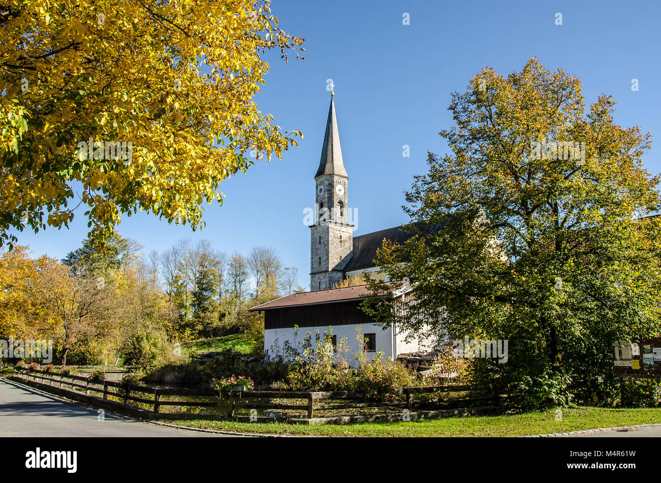 Holidays in the area around the Landkreis Miesbach in Upper Bavaria Stock Photo