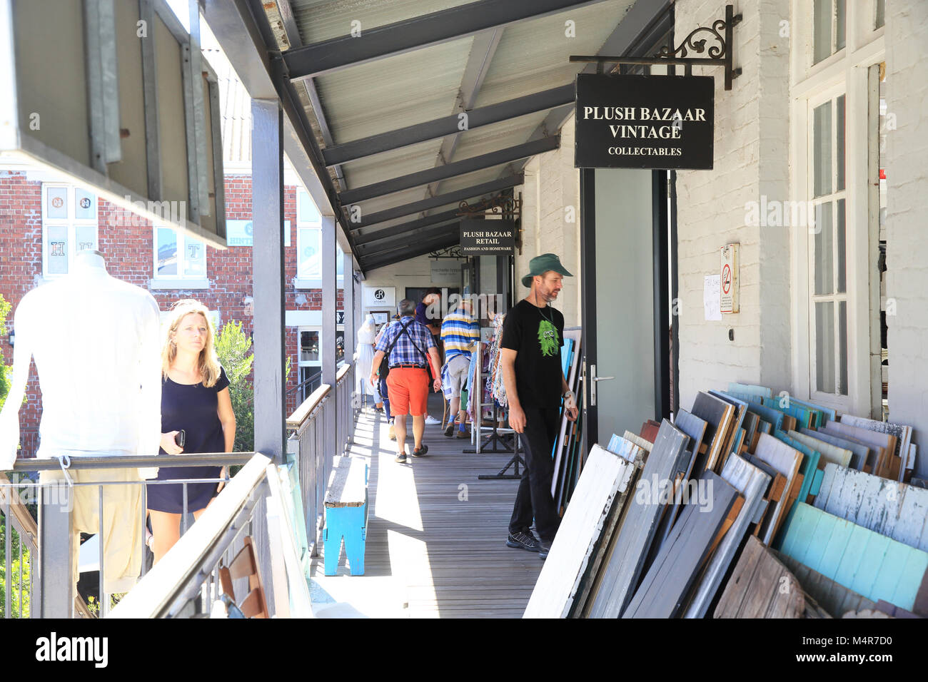 Saturday at the Old Biscuit Mill, in the heart of trendy Woodstock, with designer boutiques, and workshops, in Cape Town, South Africa Stock Photo