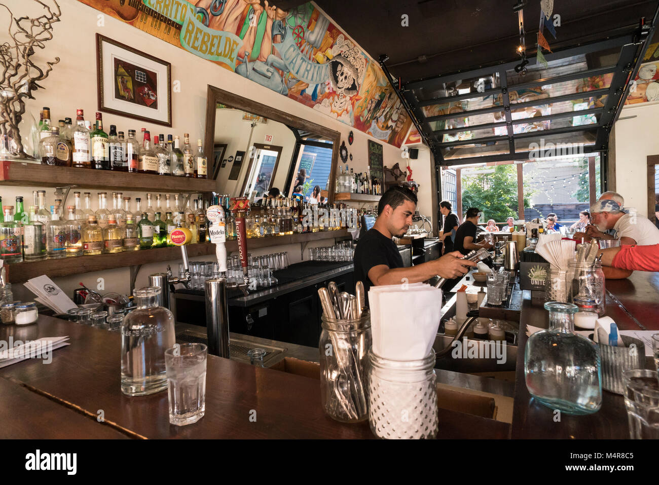 United States, Washington, Seattle, Fonda la Catrina restaurant, bar Stock Photo