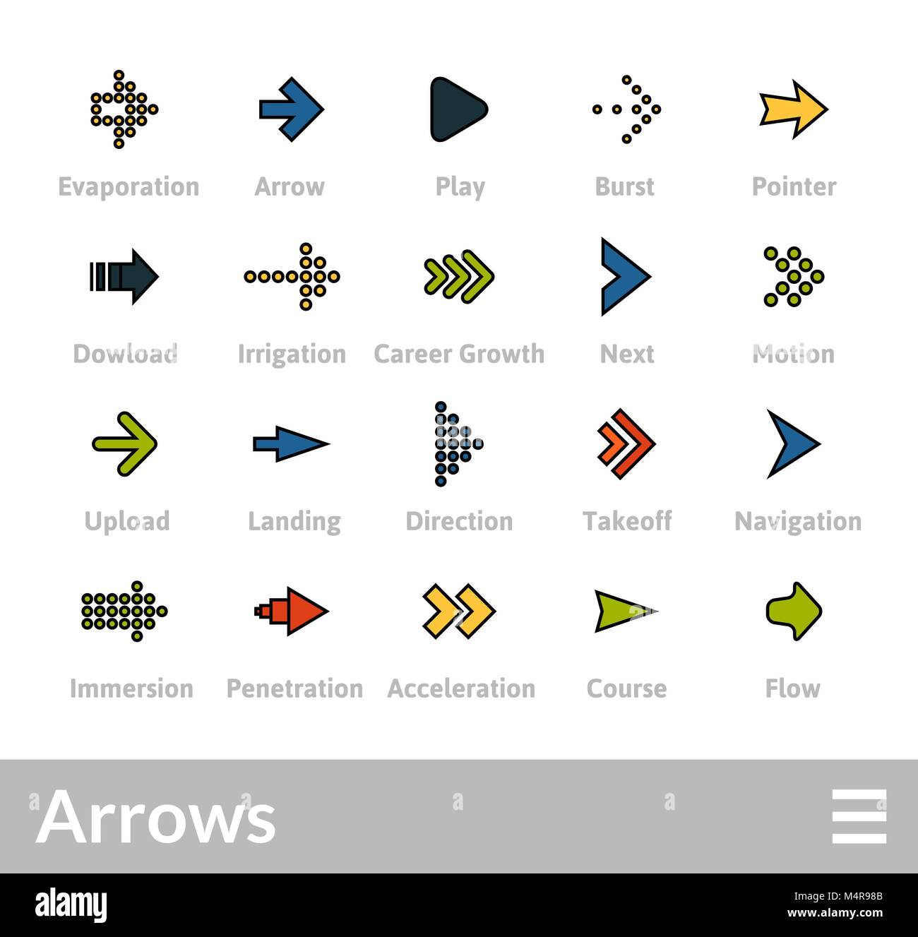 Outline icons thin flat design, modern line stroke style Stock Vector ...