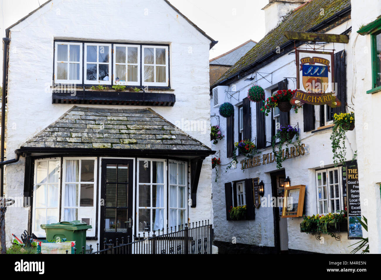 Three Pilchards Inn And Adjacent Cottage In The Harbour Area Of